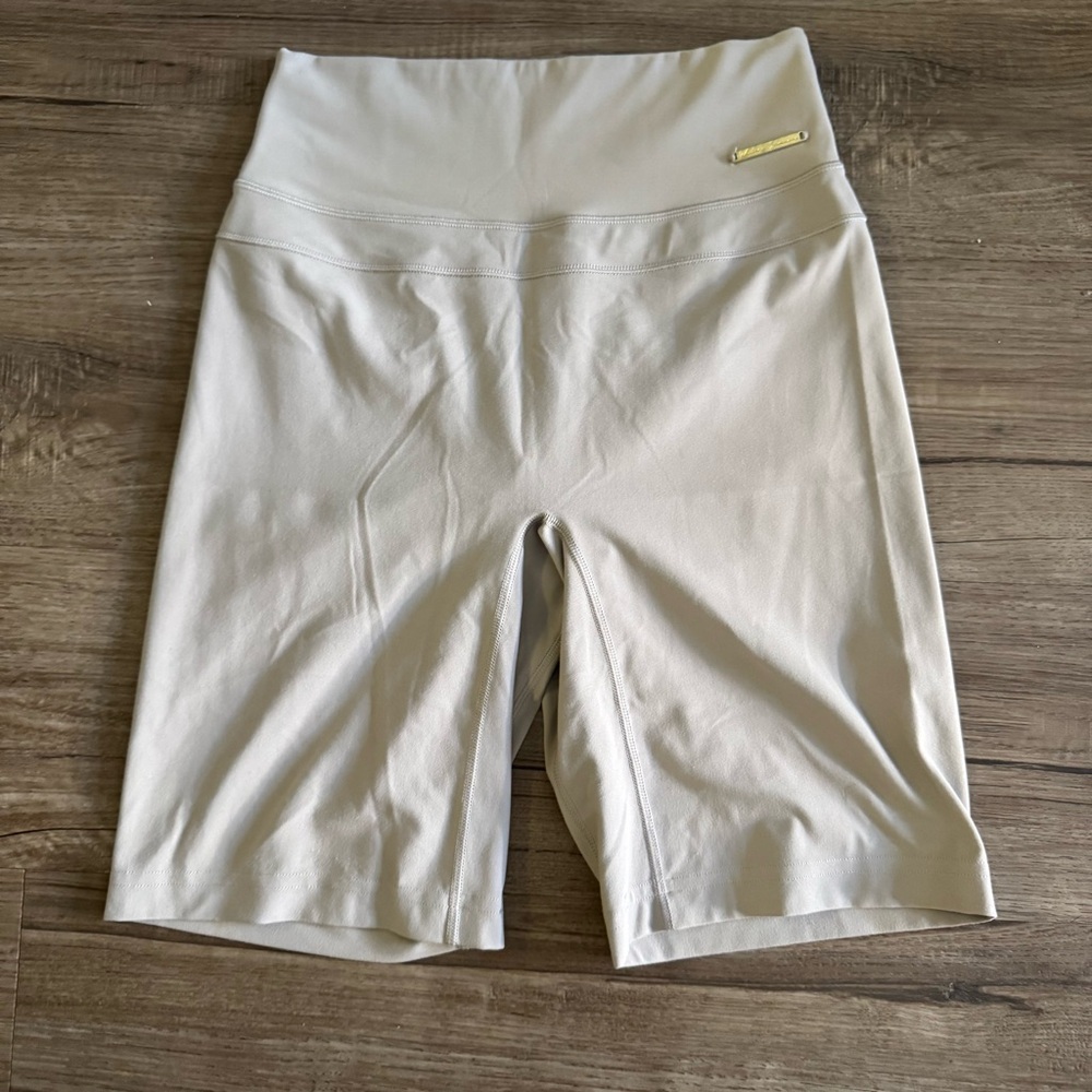 Gymshark Light Gray Bike Shorts